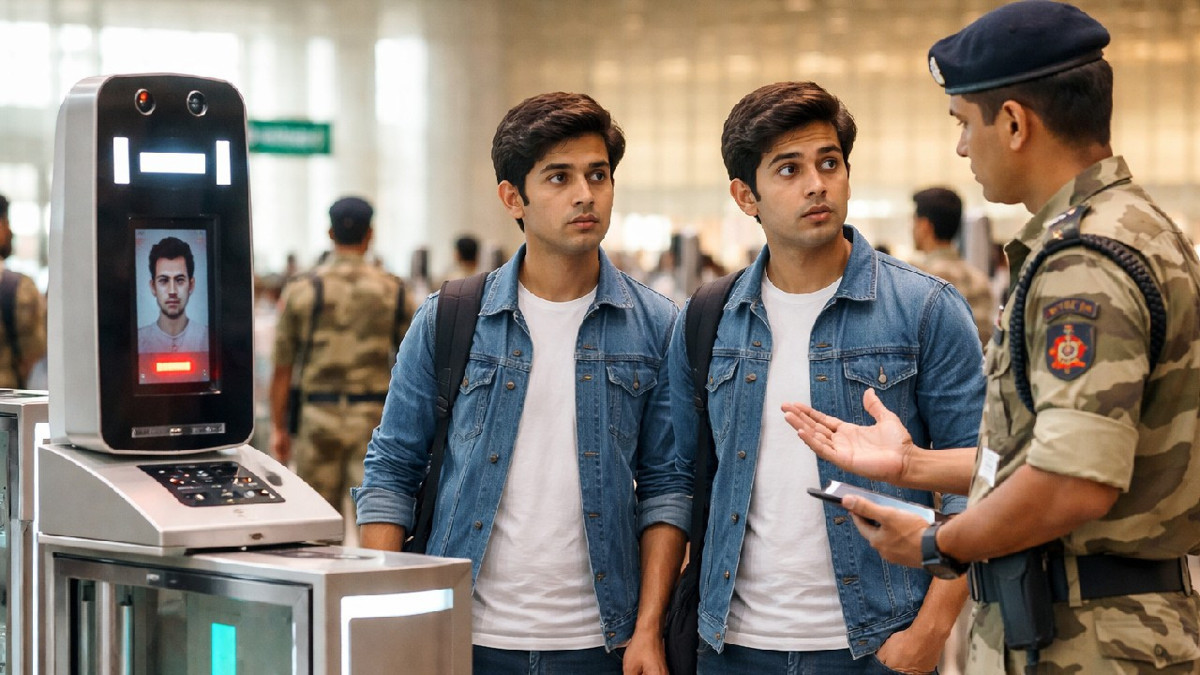 Havalimanında kriz! Yüz tanıma teknolojisi kardeşleri içeri sokmadı