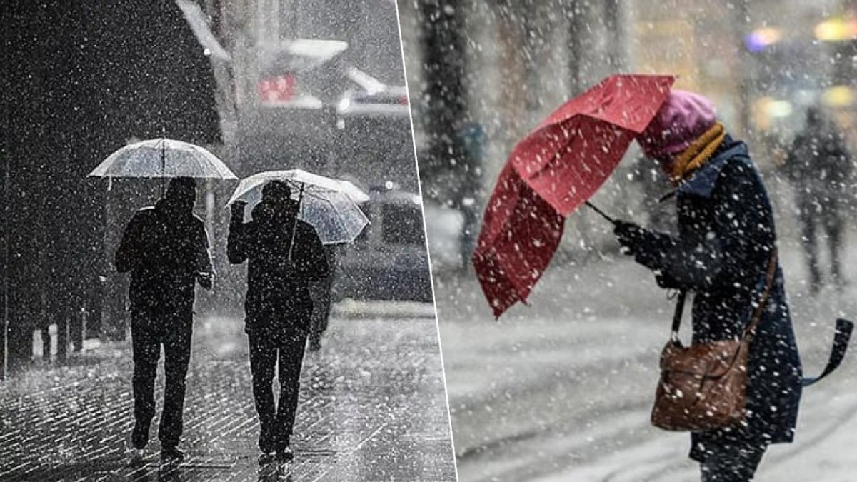 Bir yanda yağmur bir yanda kar: Meteoroloji’den peş peşe uyarılar