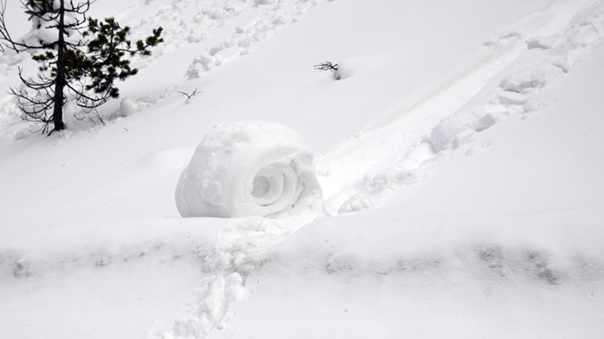 Ilgaz Dağı'nda nadir görülen doğa olayı: Kar ruloları oluştu