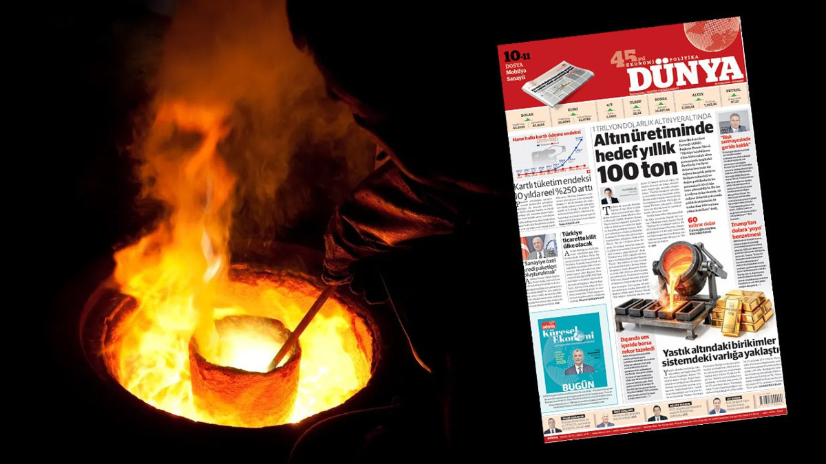 Altın üretiminde hedef yıllık 100 ton