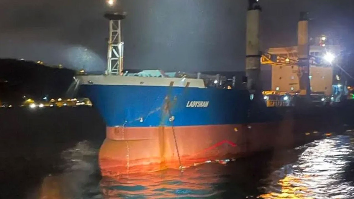 İstanbul Boğazı’nda demiri dolanan kargo gemisi, Büyükdere Liman'ına demirlendi