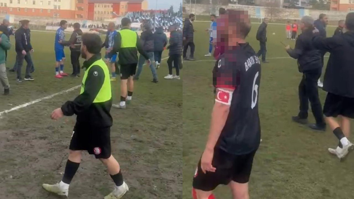 Maç sonu ortalık savaş alanına döndü: Futbolcular kanlar içinde kaldı