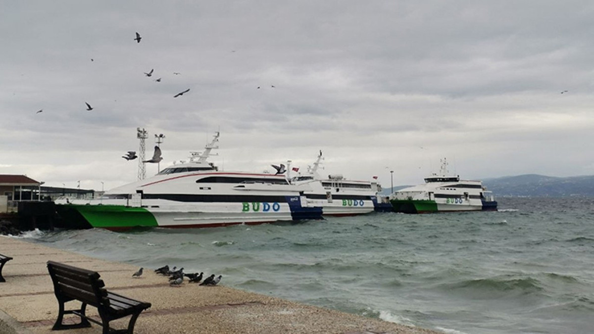 Deniz ulaşımına hava engeli: BUDO'nun bazı seferleri iptal edildi