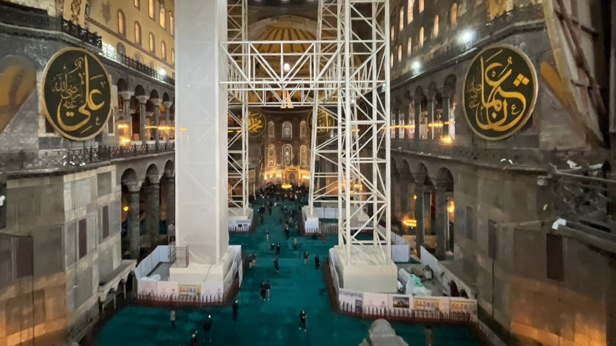 Ayasofya’da kritik restorasyon aşaması tamamlandı:…