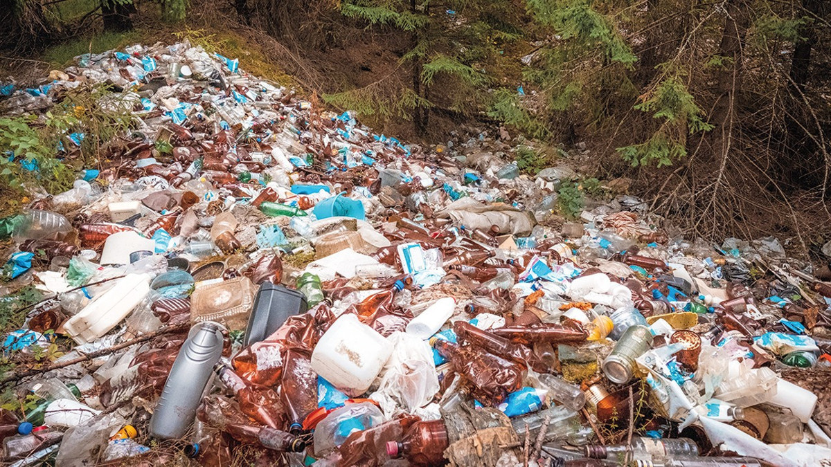 Ormanlar plastik deposuna dönüştü