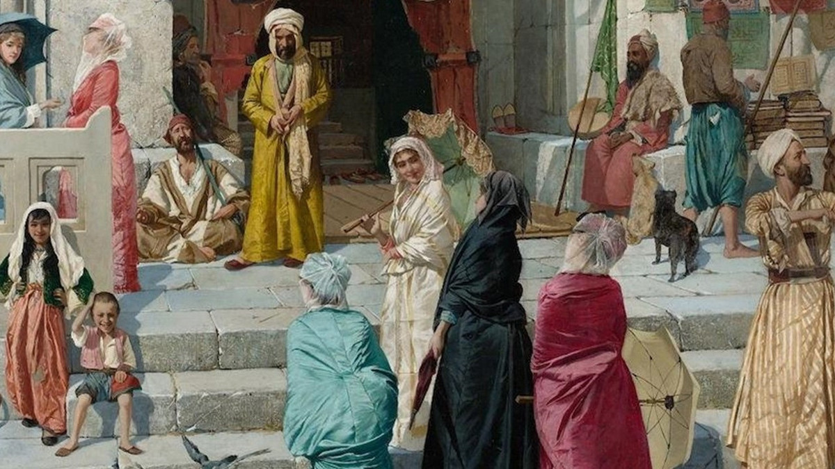 Osman Hamdi Bey’in “Cami Kapısında” tablosu rekor fiyata satıldı