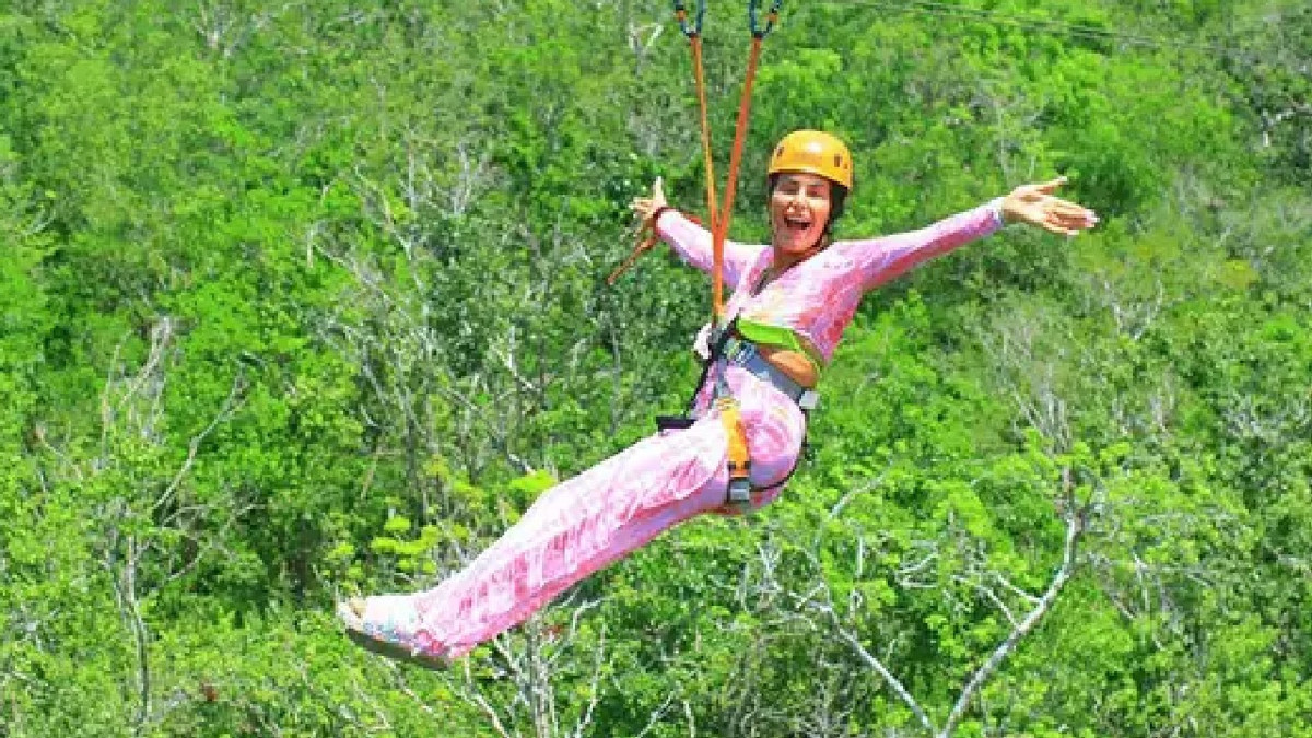 Devletten sosyal yardım aldı, zipline yaparken yakalandı
