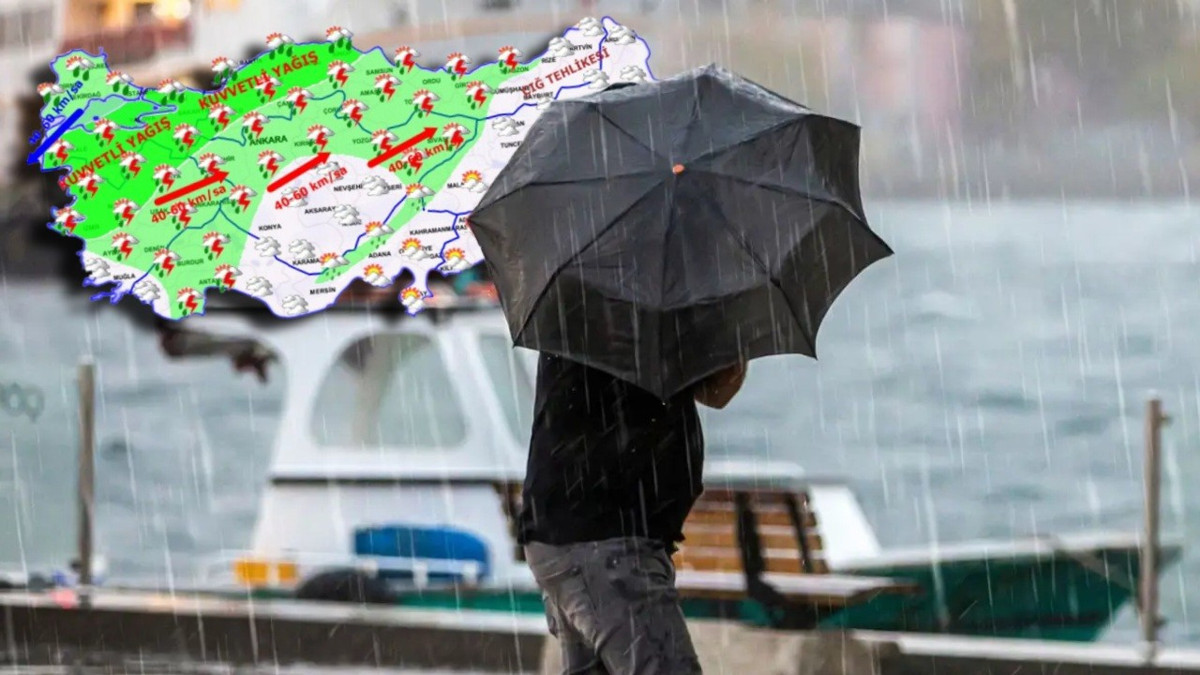 Yurt genelinde sağanak alarmı: 3 bölgede etkili olacak