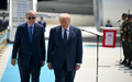 Cumhurbaşkanı Erdoğan, ABD Başkanı Trump’ı havalimanında karşıladı
