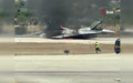 Yunanistan’da acil iniş yapan F-16 alev topuna döndü