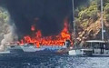 Fethiye'de can pazarı: Gezi teknesi alev aldı, 115 kişi denize atladı