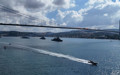 İstanbul Boğazı'nda Zafer Bayramı korteji