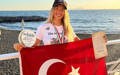 Milli yüzücü Eda Savcıgil, Catalina Kanalı'nı çifte rekorla geçti
