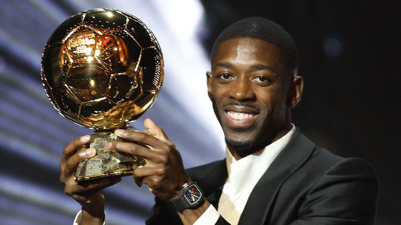 Altın Top (Ballon d'Or) ödülünü Fransız futbolcu Dembele kazandı