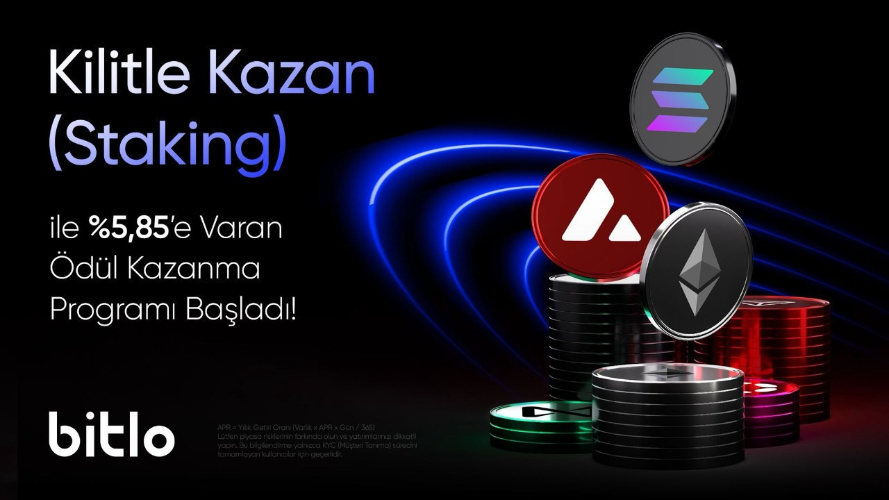 Bitlo Kilitle Kazan (Staking) ile kripto varlıklarınız kendi kendine artıyor