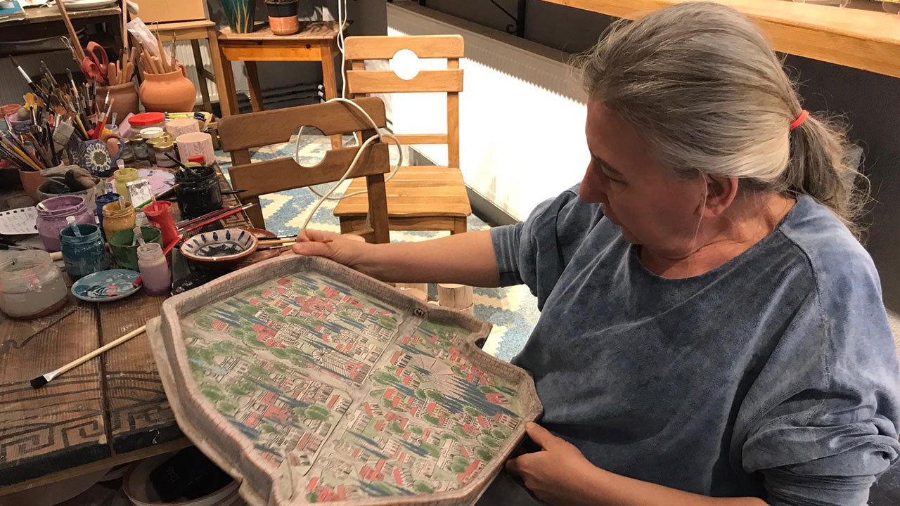 Papa 14’üncü Leo’nun İznik ziyareti için özel çini eseri hazırlandı