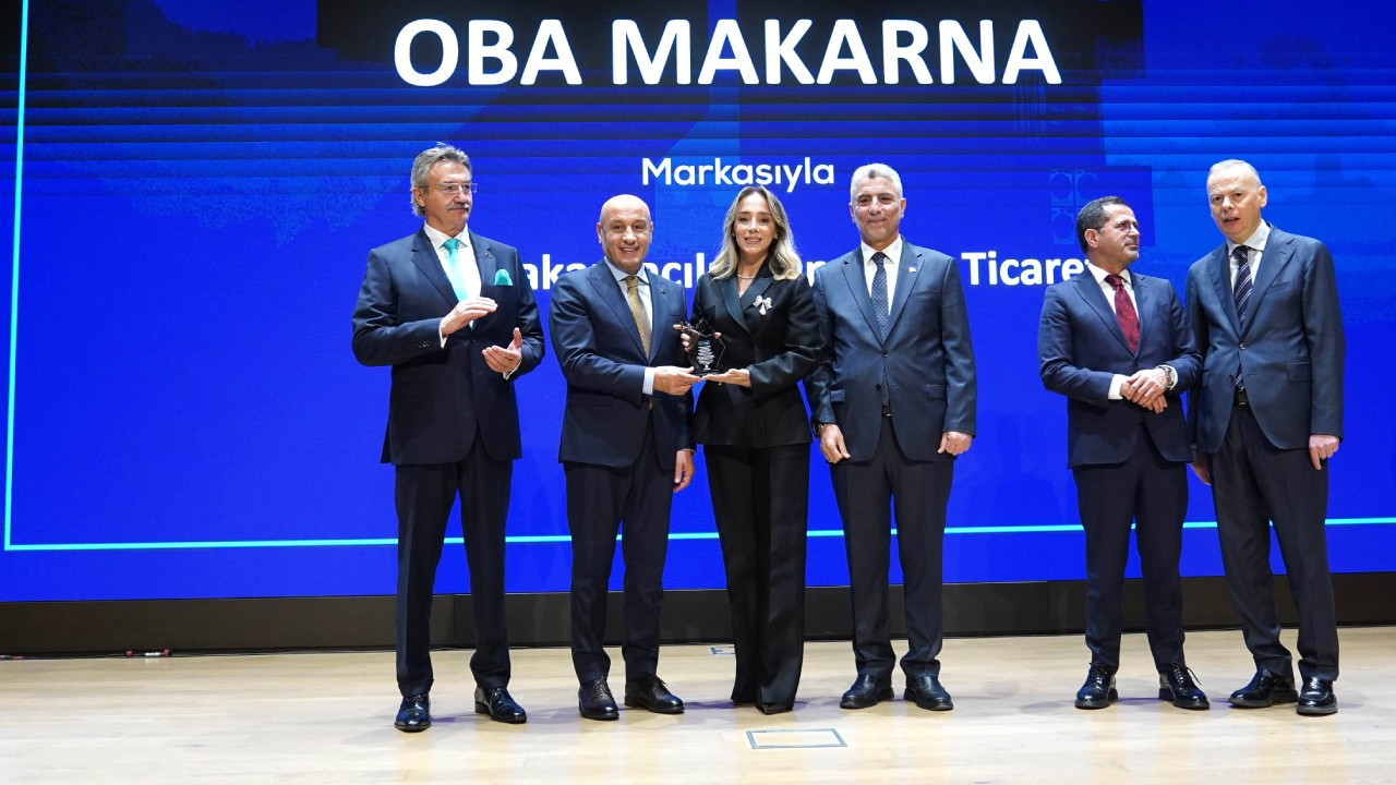 Oba Makarna’ya Turquality'den ihracat şampiyonluğu ödülü