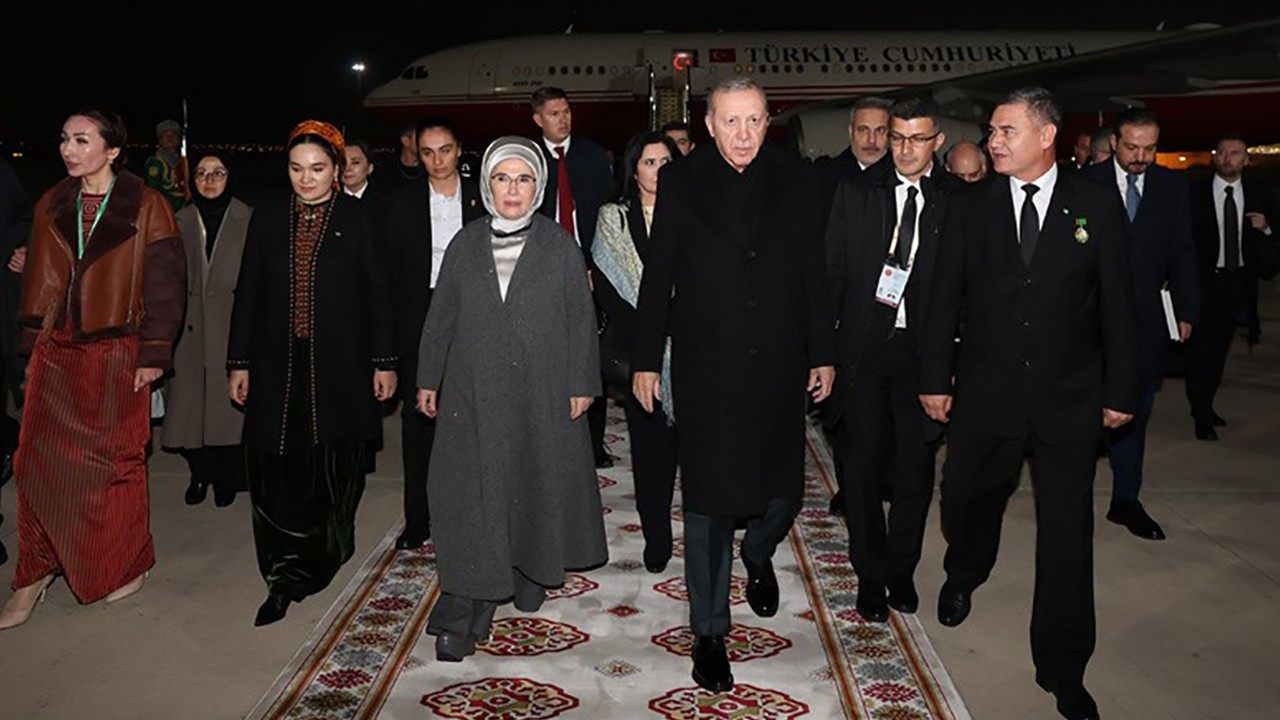 Cumhurbaşkanı Erdoğan Türkmenistan'da