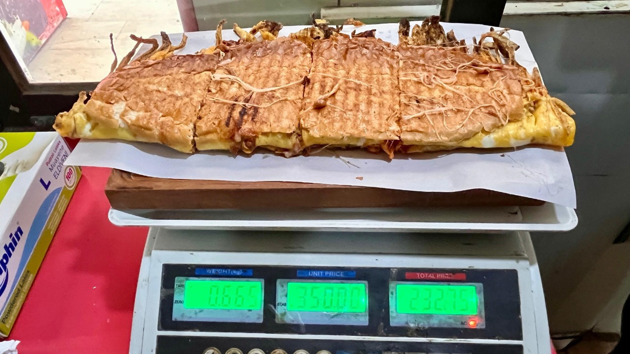 600 liralık dev tost gündem oldu!