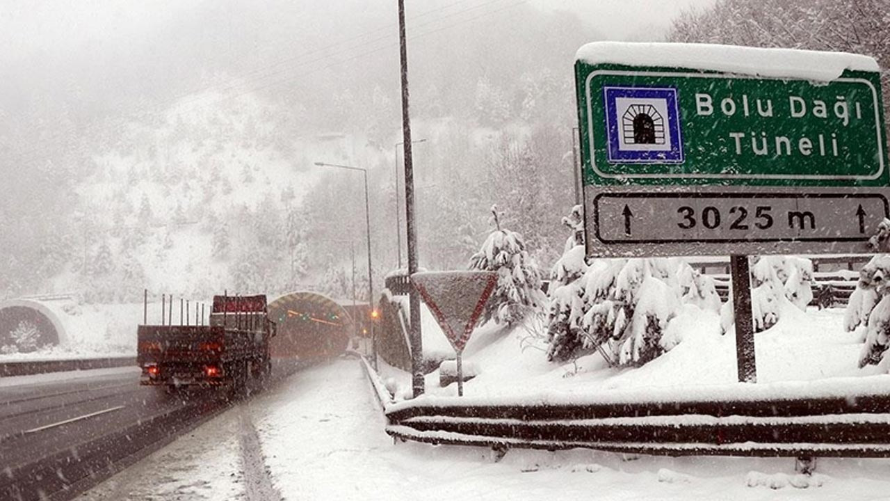 Bolu Dağı’nda ağır tonajlı araçlara geçiş yasağı