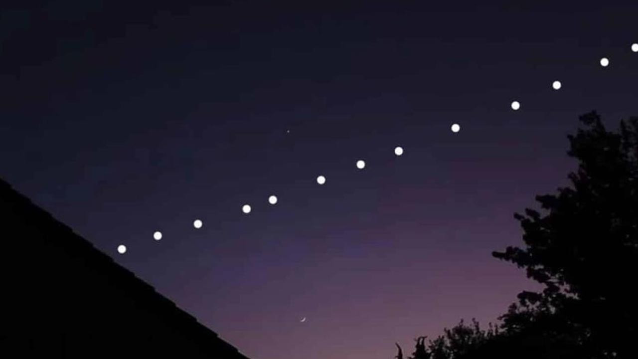 Starlink uyduları Hakkari semalarında görüntülendi