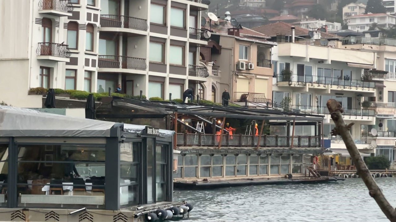 Bebek Otel'de kaçak bölümler yıkılıyor