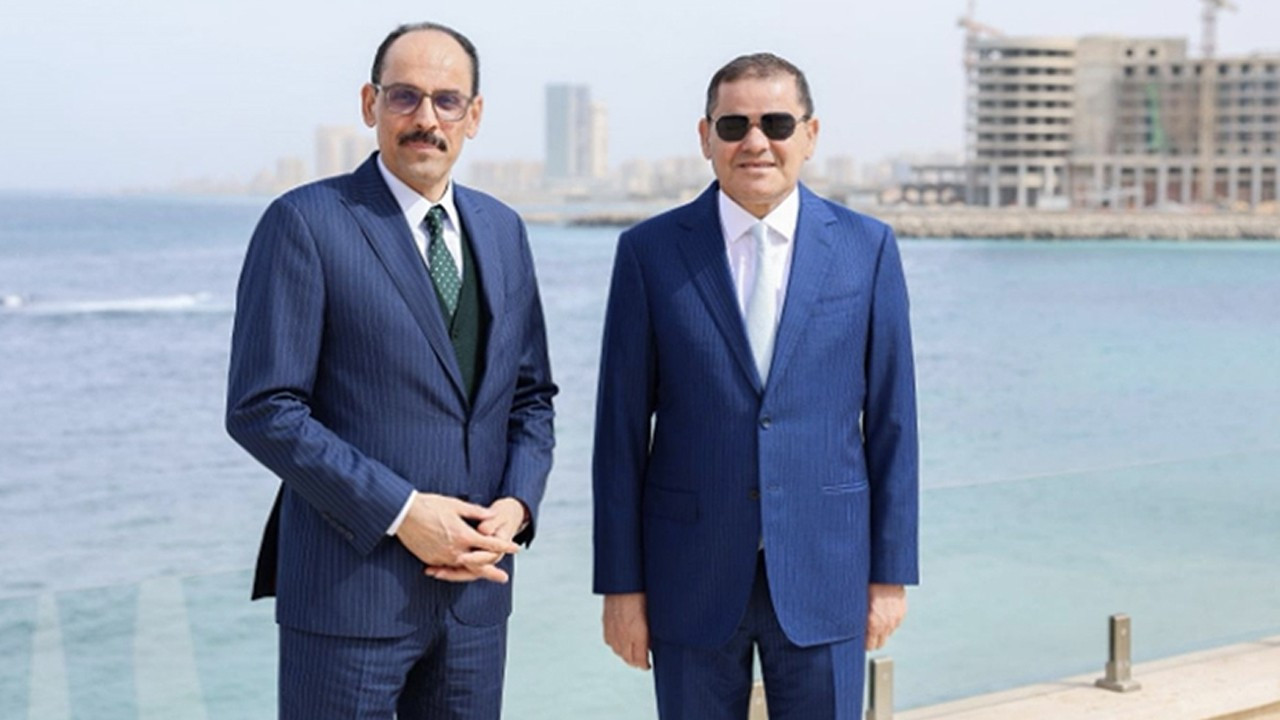 MİT Başkanı Kalın ve Libya Başbakanı Dibeybe Arasındaki Görüşme