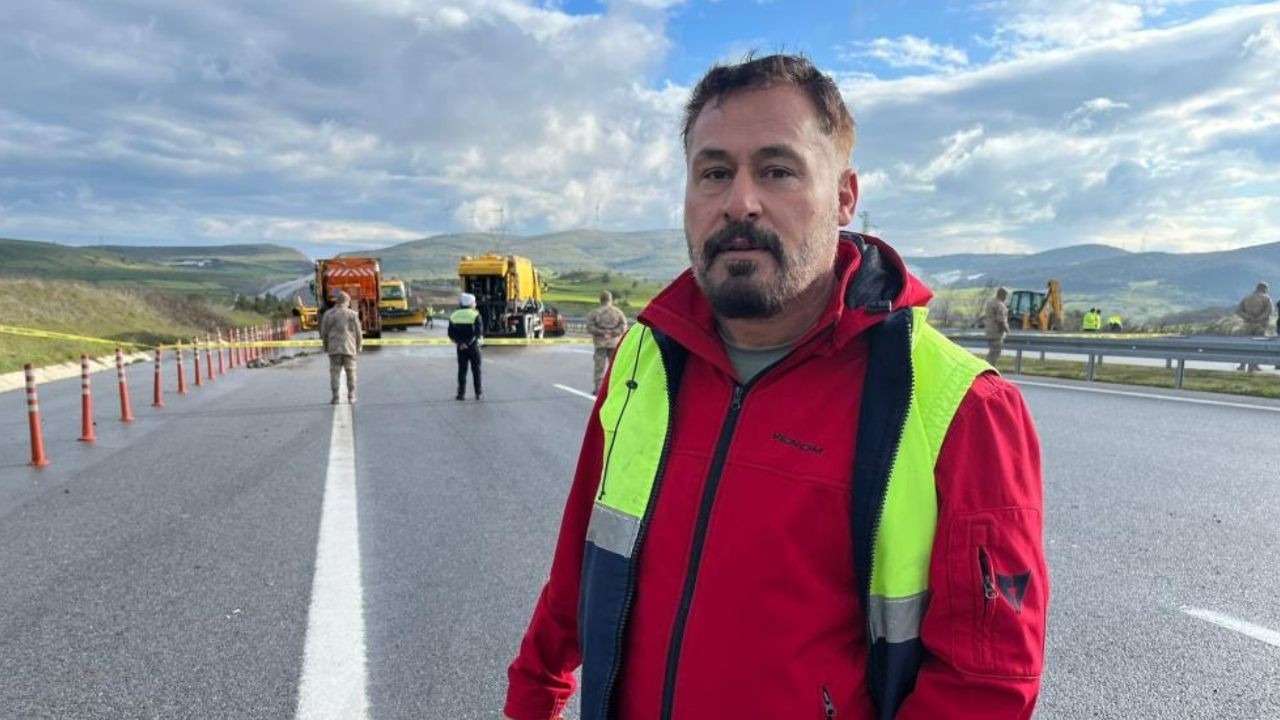 F-16 kazasına şahit olan tır şoförü o anları anlattı: Parçaları önüme düştü
