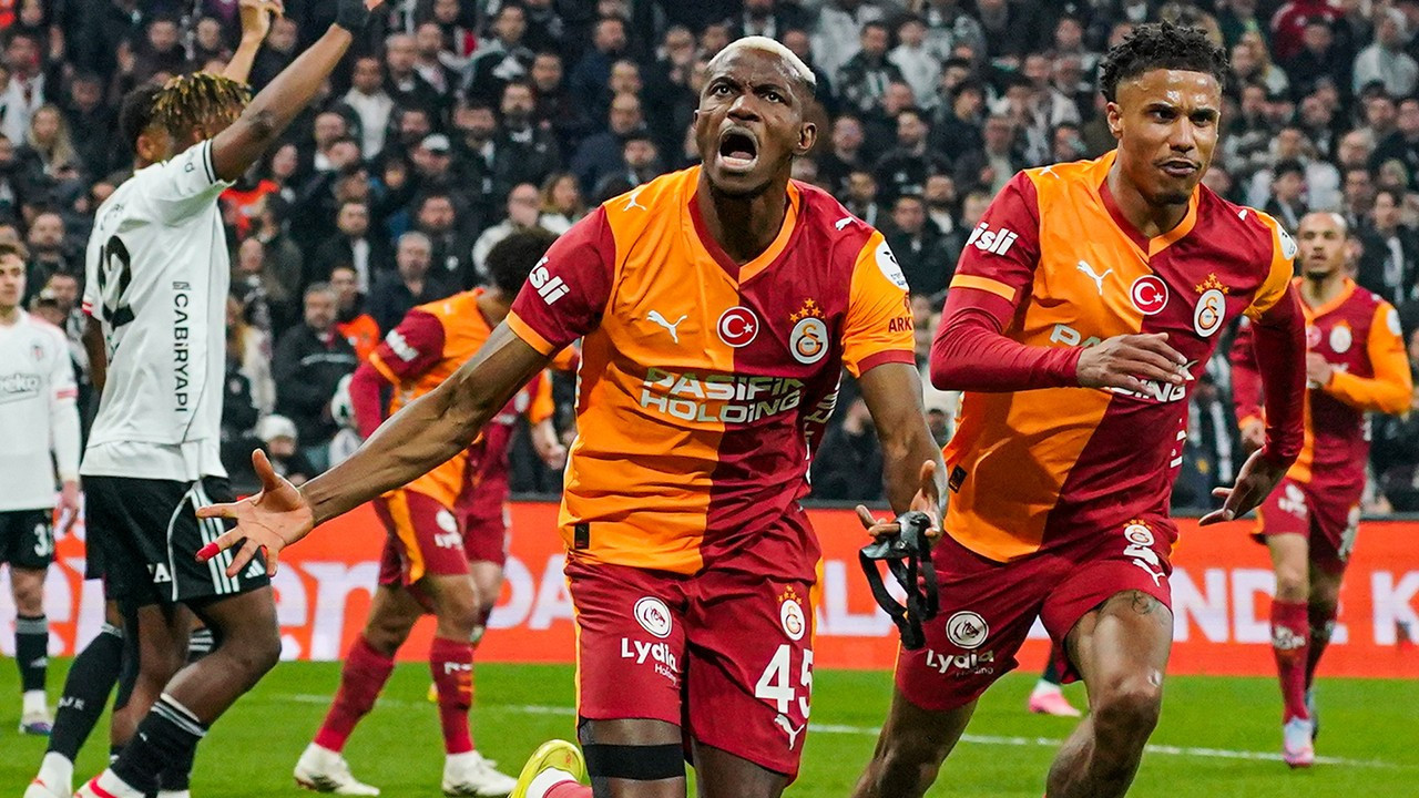 Galatasaray Beşiktaş'ı 1-0 mağlup etmeyi başardı