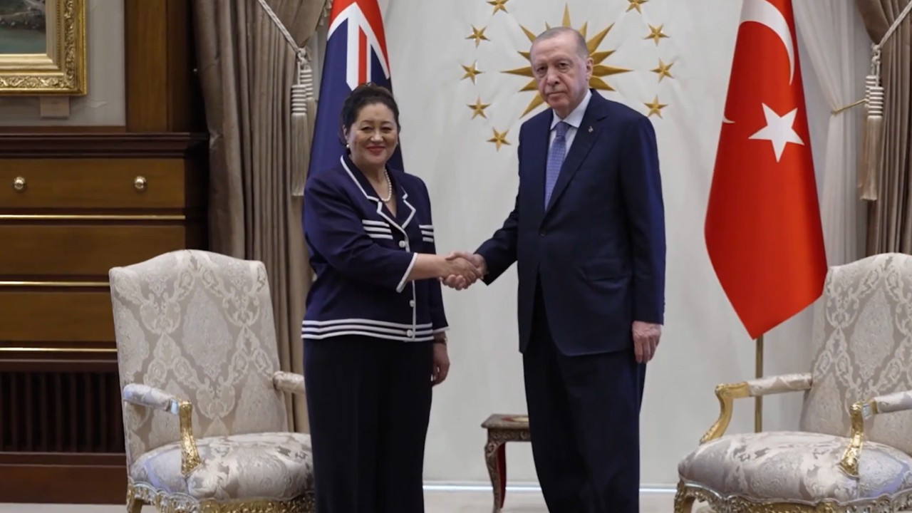 Cumhurbaşkanı Erdoğan, Yeni Zelanda Genel Valisi Kiro'yu kabul etti