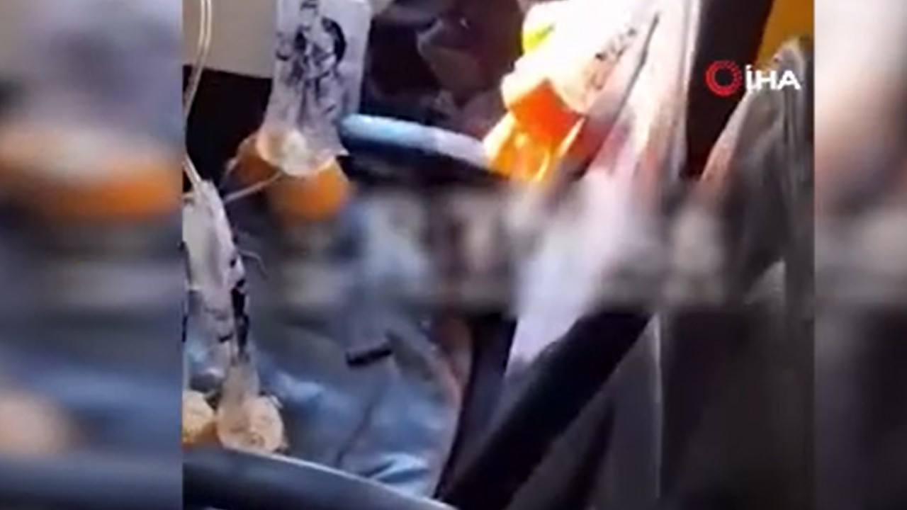 Yolcu uçağının motorundan kopan parça kabindeki camı kırdı