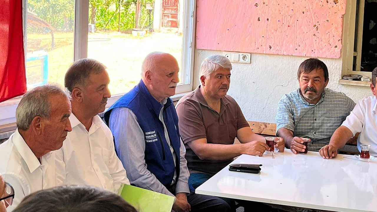 TZOB Başkanı Bayraktar yangın bölgesinde: Çiftçilerimizin desteklenmesi gerekiyor