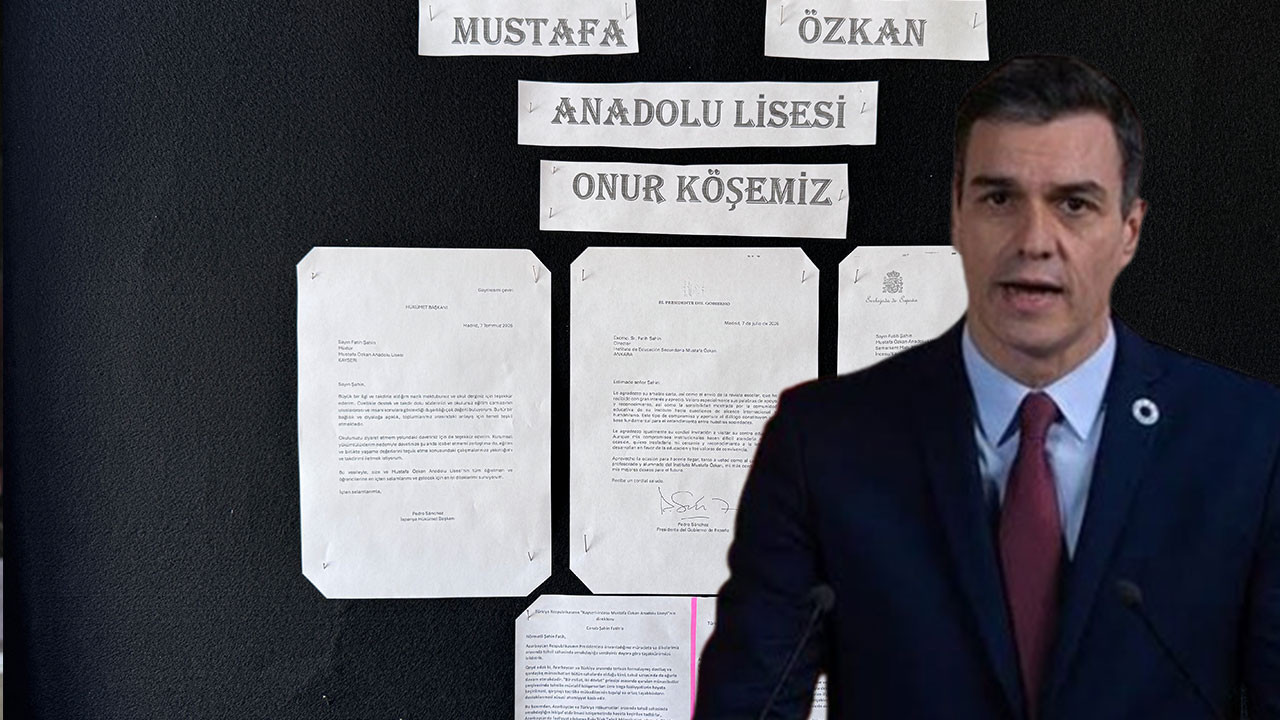 İspanya Başbakanı Sánchez'ten Kayseri'deki liseye sürpriz mektup