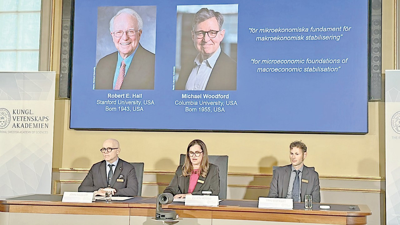 Hall and Woodford win 2026 Nobel economics prize for stability research