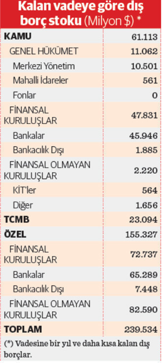 Bir yılda 239,5 milyar dolar dış borç ödenecek - Resim : 1