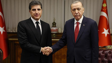 Cumhurbaşkanı Erdoğan, IKBY Başkanı Barzani ile görüştü