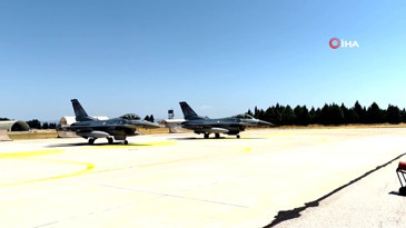 F-16'lar Karadeniz'de eğitim uçuşu gerçekleştirdi