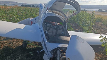 Çatalca'da eğitim uçağı kaza kırıma uğradı
