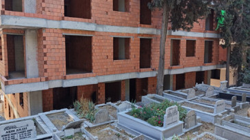 Mezarlığa sıfır yeni daireler: Hem manzara hem fiyatlar 'pes' dedirtiyor