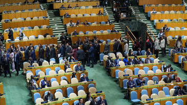 Netanyahu’ya BM'de protesto: Yuhalayarak salonu terk ettiler