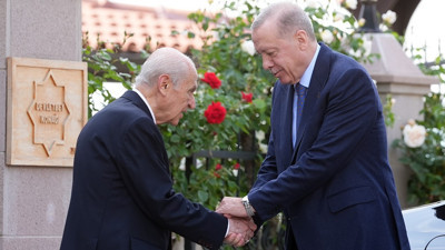 Beştepe'de kritik g&ouml;r&uuml;şme: Erdoğan ve Bah&ccedil;eli bir araya geldi