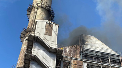 Sivas'ta termik santralde yangın