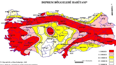 TÜRKİYE DEPREM RİSK HARİTASI... Marmara denizi ve İstanbul deprem risk haritası