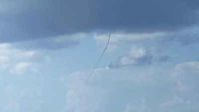 Alanya açıklarında hortum paniği: Tatilciler merakla izledi