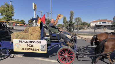 At arabasıyla 4 bin 800 kilometre