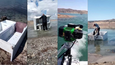 Hurda buzdolaplarından kayık yapan adam görenleri şaşırttı