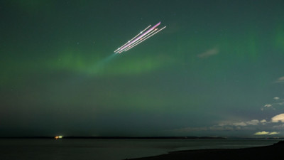 Alaska'da kuzey ışıkları görüldü!
