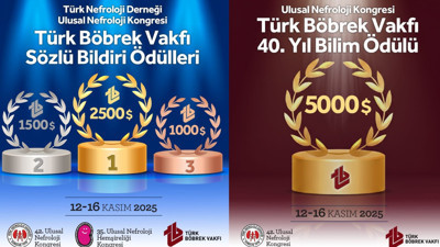 Türk Böbrek Vakfı Bilim Ödülleri ilk kez sahiplerini buluyor