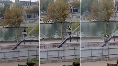 Louvre Müzesi soyguncularının kaçma anı ortaya çıktı