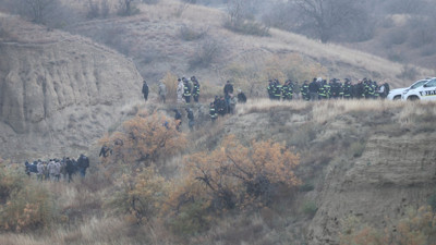 Uçağın düştüğü bölgeden ilk görüntüler geldi